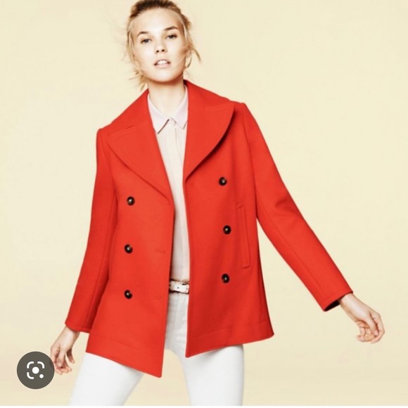 Club Monaco Italian wool double breasted pea coat - Picture 1 of 7